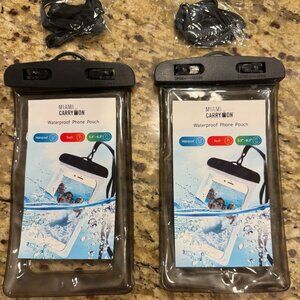 Miami CarryOn Waterproof Phone Pouch – Universal Case w/ Lanyard Fits 5.5”–6.3"